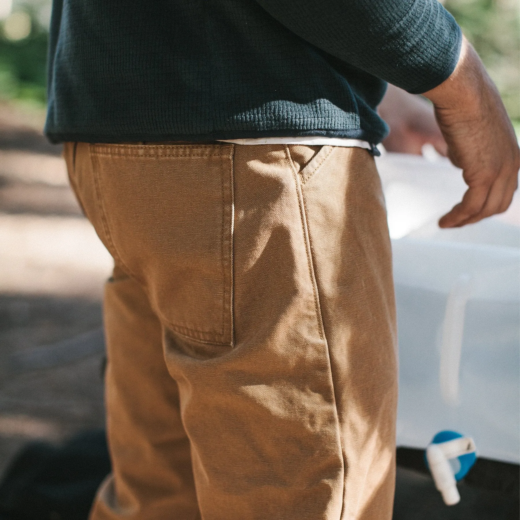 The Camp Pant in Washed Sawdust Canvas