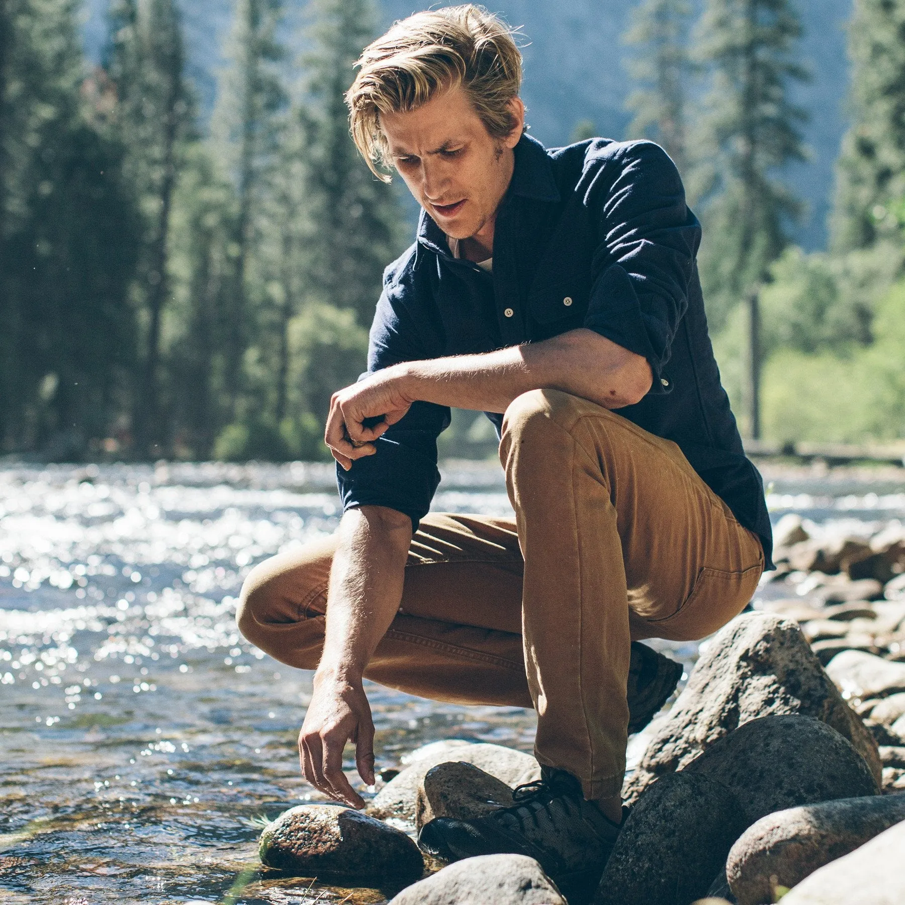 The Camp Pant in Washed Sawdust Canvas