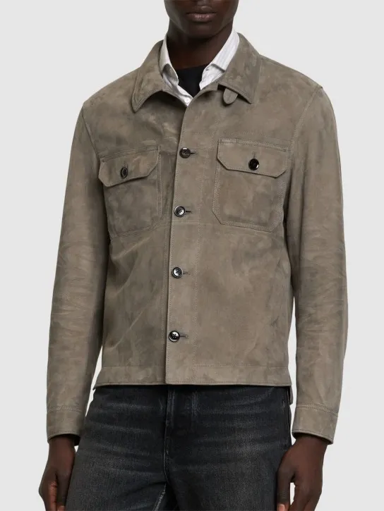 Tom Ford   Lightweight suede outershirt 