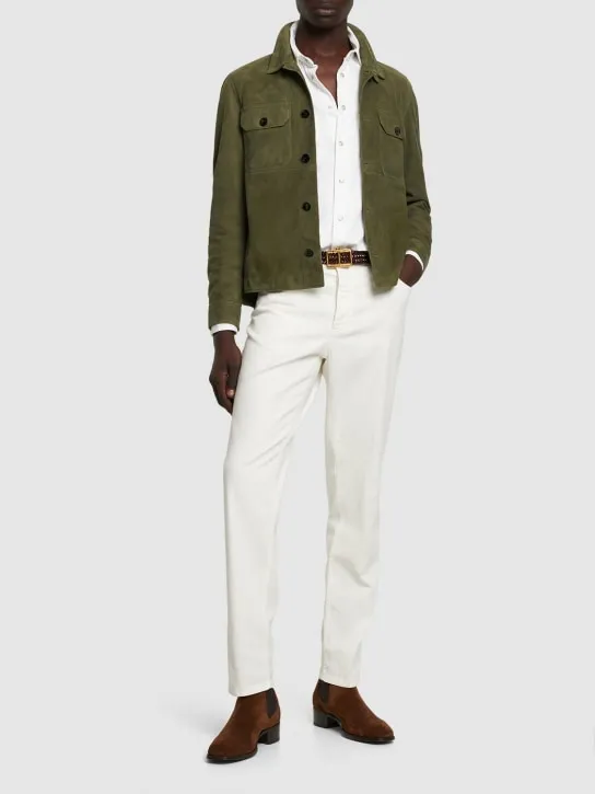 Tom Ford   Lightweight suede outershirt 