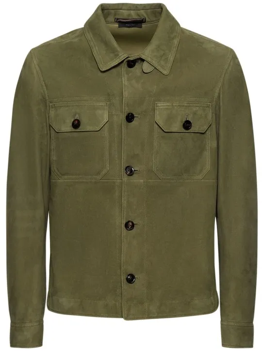 Tom Ford   Lightweight suede outershirt 