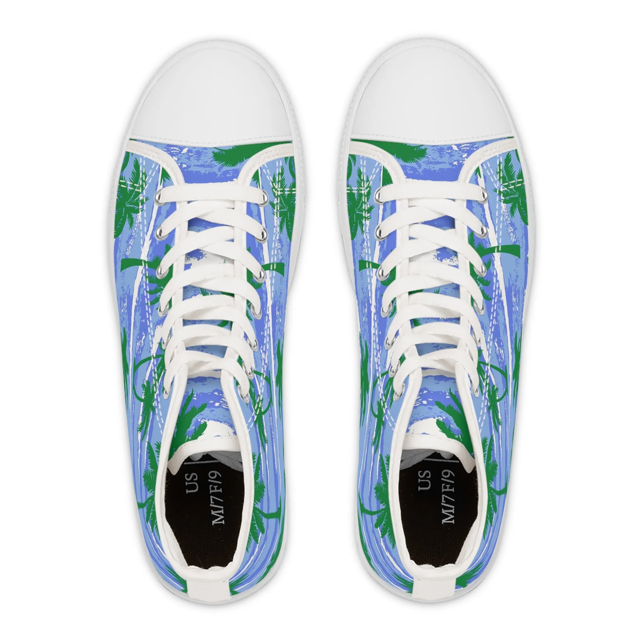 Tropical Palm Trees Women's High Top Sneakers