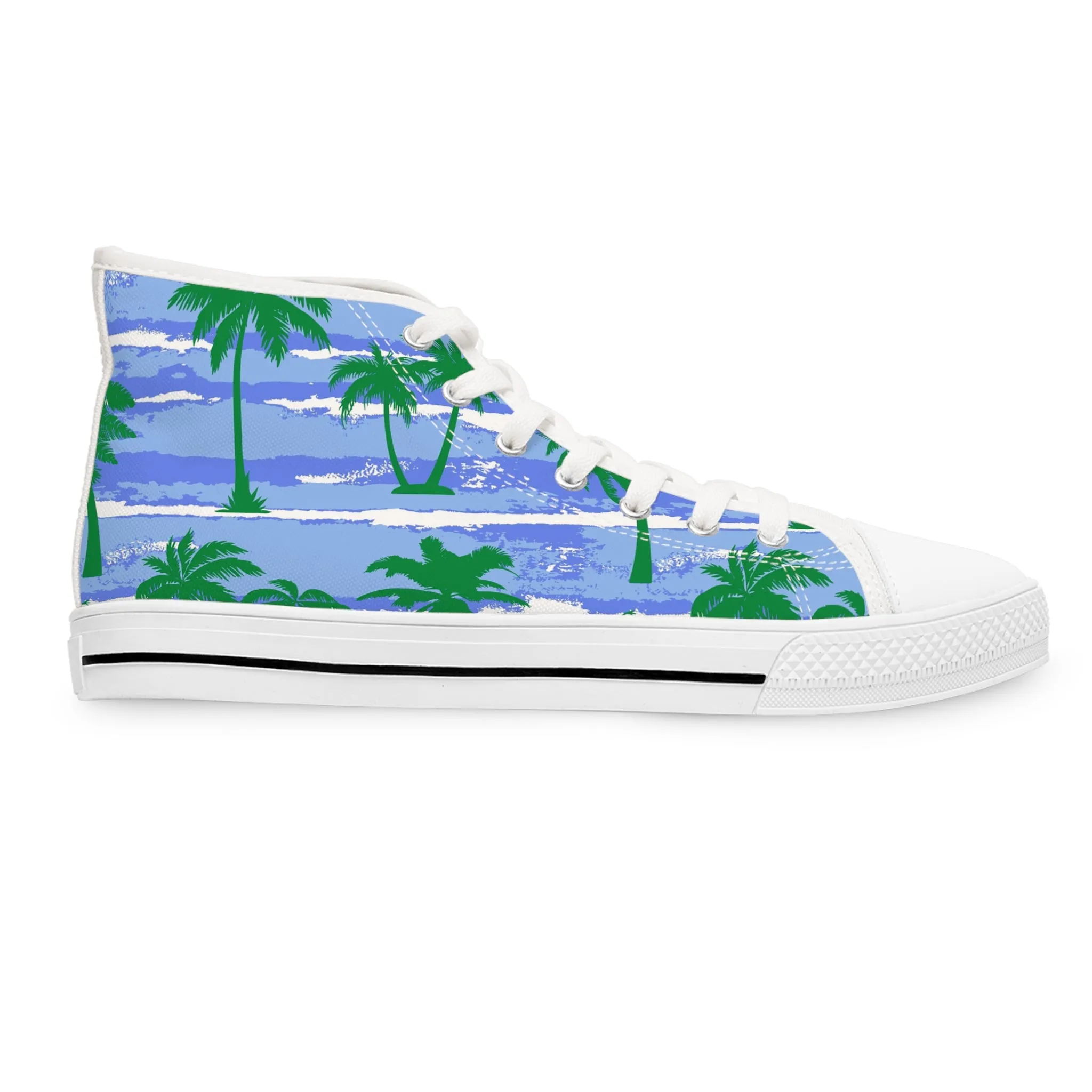 Tropical Palm Trees Women's High Top Sneakers