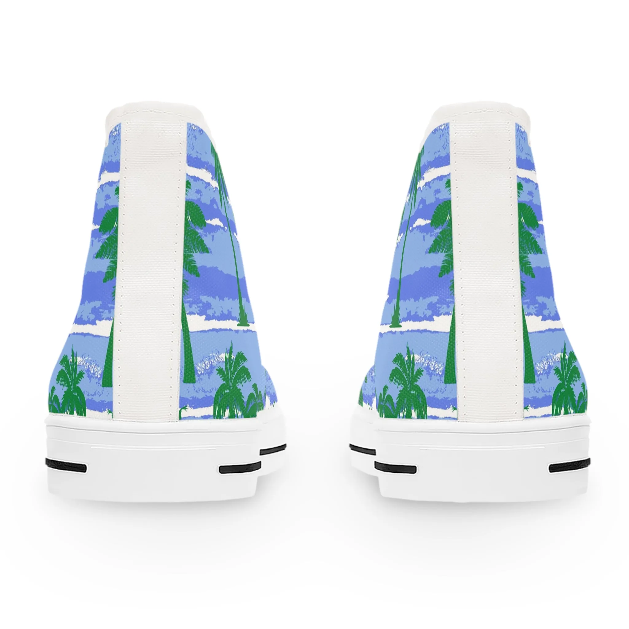 Tropical Palm Trees Women's High Top Sneakers