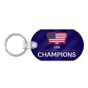 United States USA Women's Soccer Team 2019 World Cup Champions Keychain