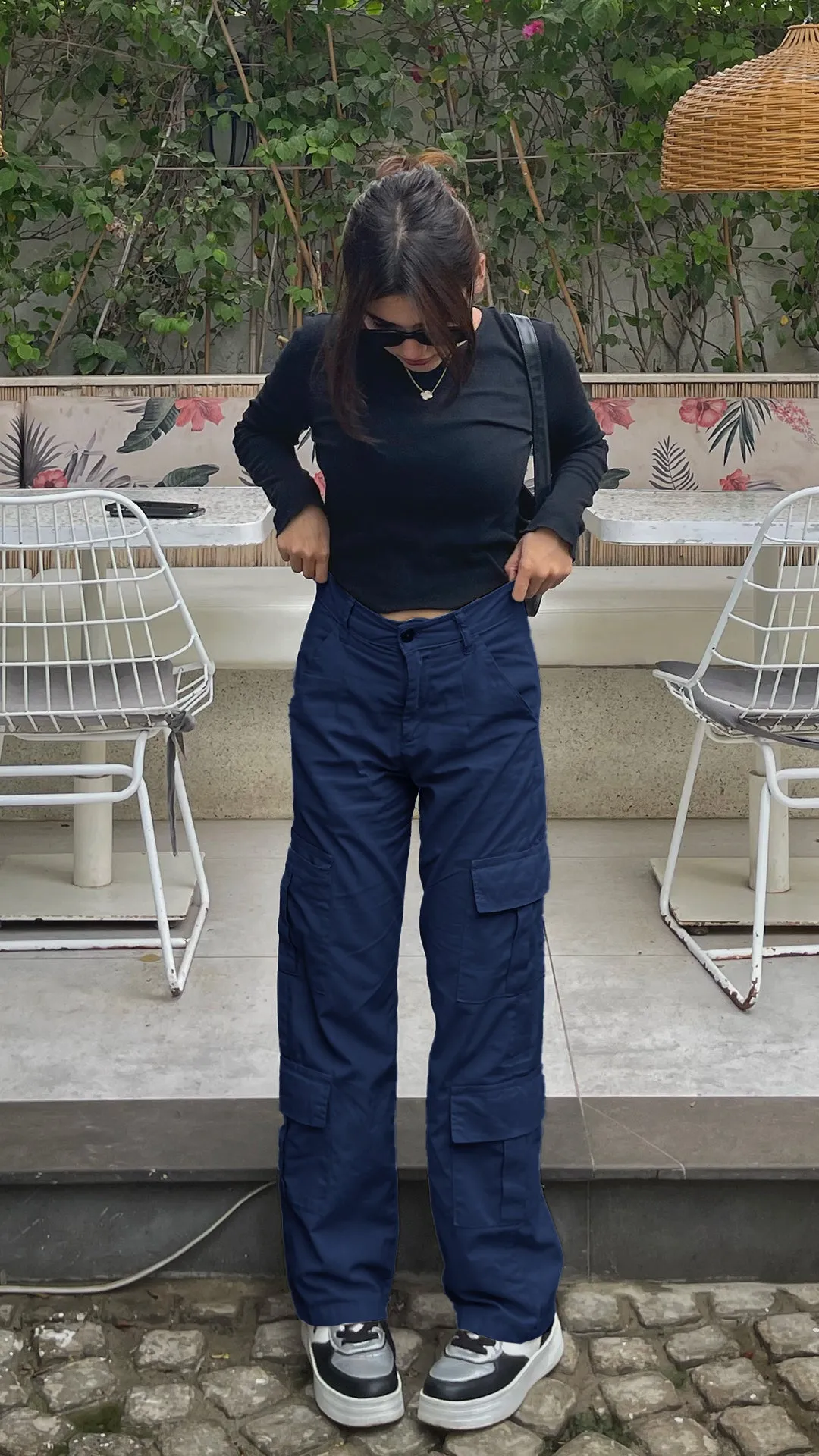 Urban Edge Navy Cargo Pants | Woman