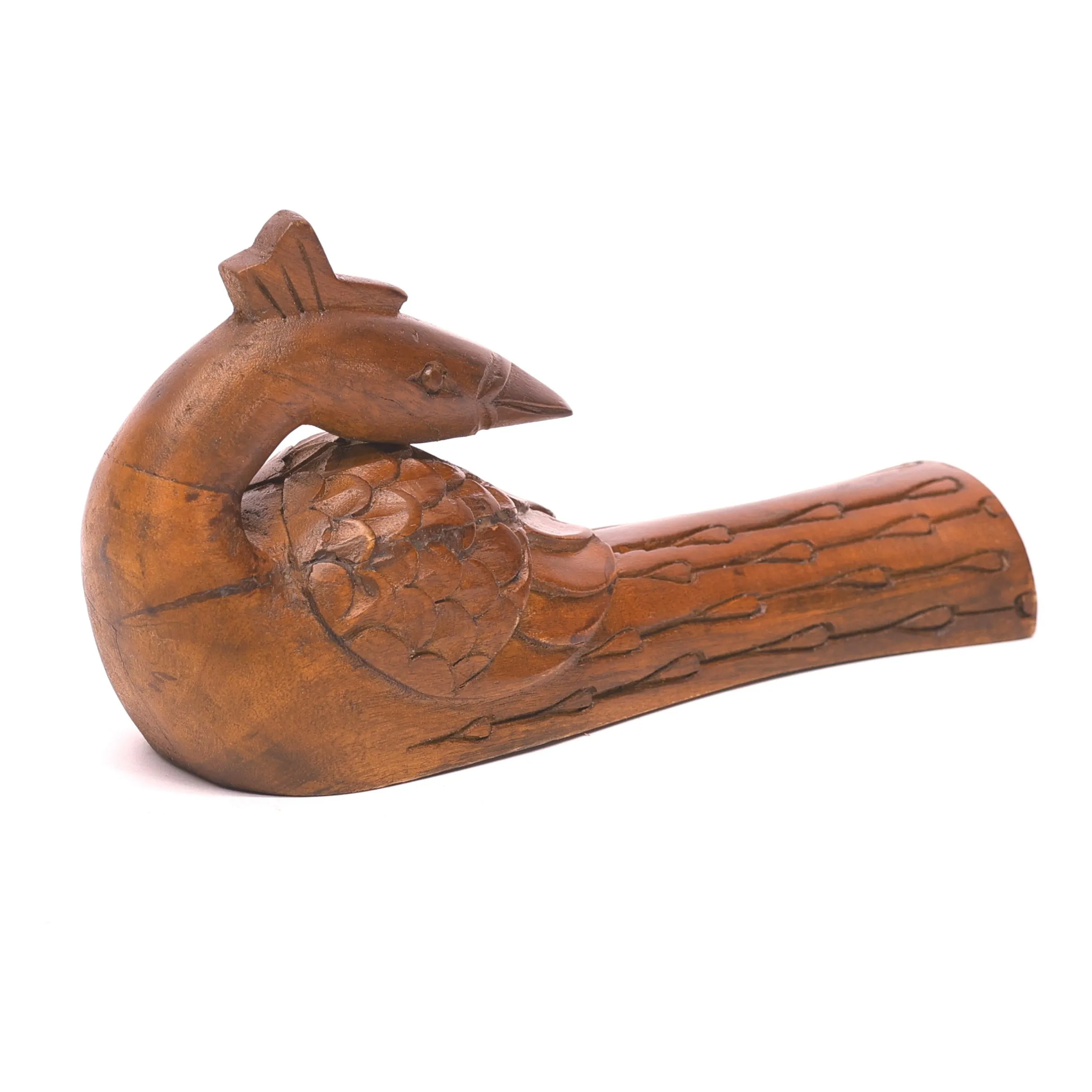 Versatile Heritage Style Wooden Sleeping Bird Figurine