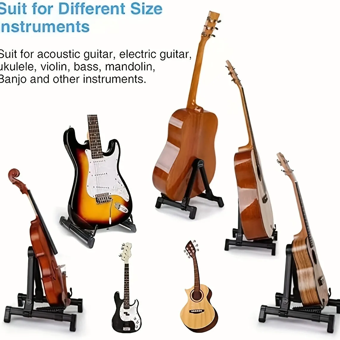 Versatile Wooden Guitar Stand  Portable Lightweight Foldable  Ideal Gift