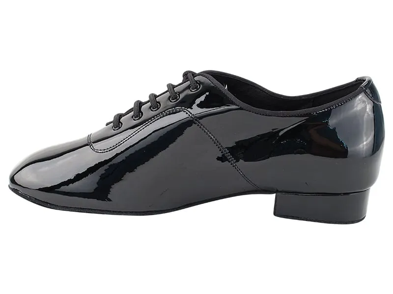 Very Fine Black Patent Men's Ballroom Shoes with Extra Cushioned Insole & Footbed 917101 In Stock