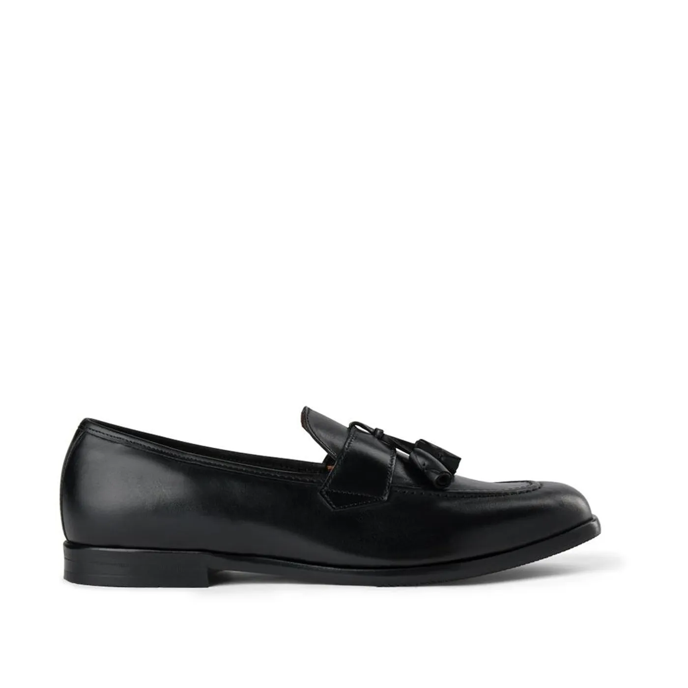 Vicente Leather Loafer - BLACK