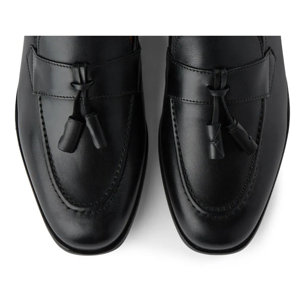 Vicente Leather Loafer - BLACK