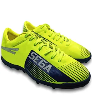 VINU - Sega New Glaze Neon Green Blue Turf Football Indore/Flat/Shoes