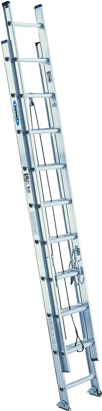 Werner D1540-2 Extension Ladder, 37 ft H Reach, 300 lb, Aluminum :EA: QUANTITY: 1