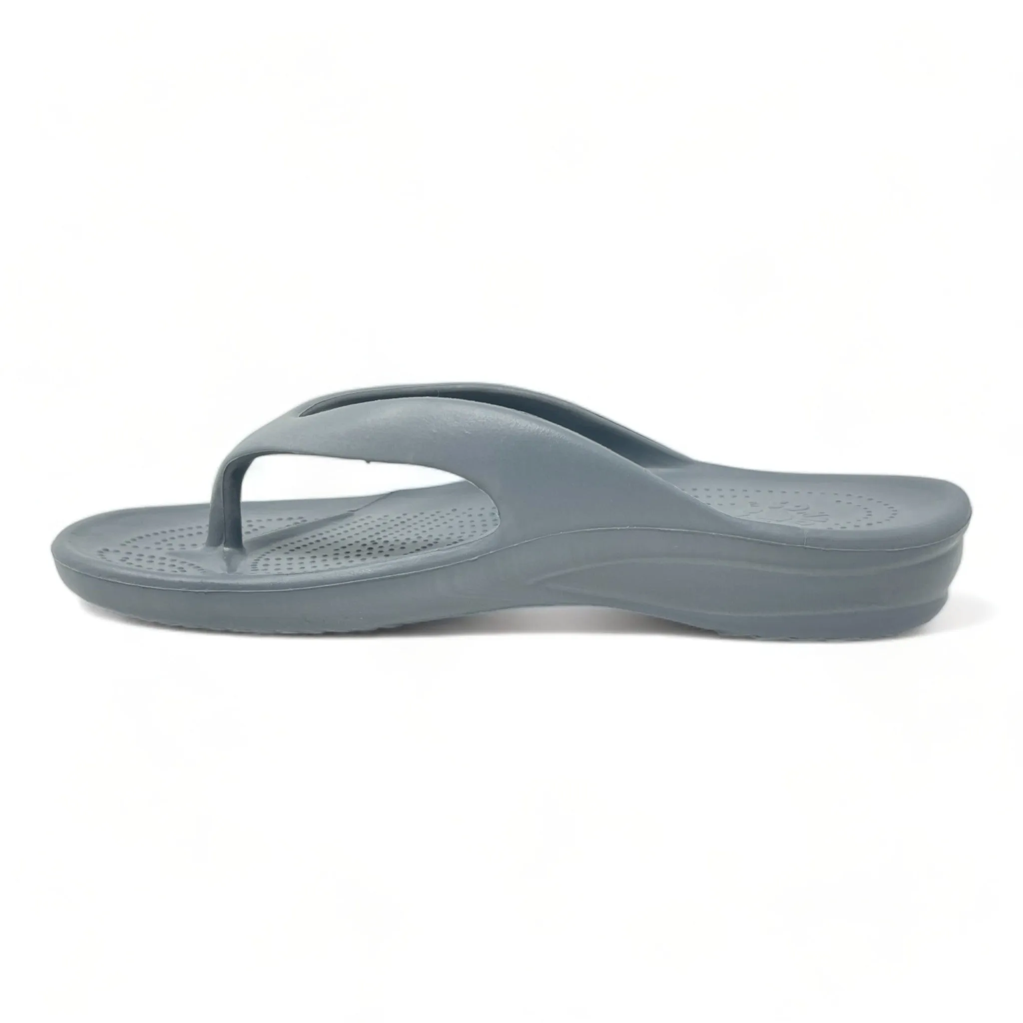 Women's Flip Flops - Flat Grey